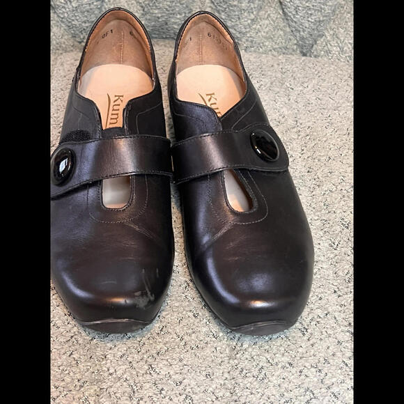 Kumpfs (Ziera)Black Leather Rubber Sole Comfort Shoe - Mary Janes 37. 7..5 (US) - Picture 3 of 9
